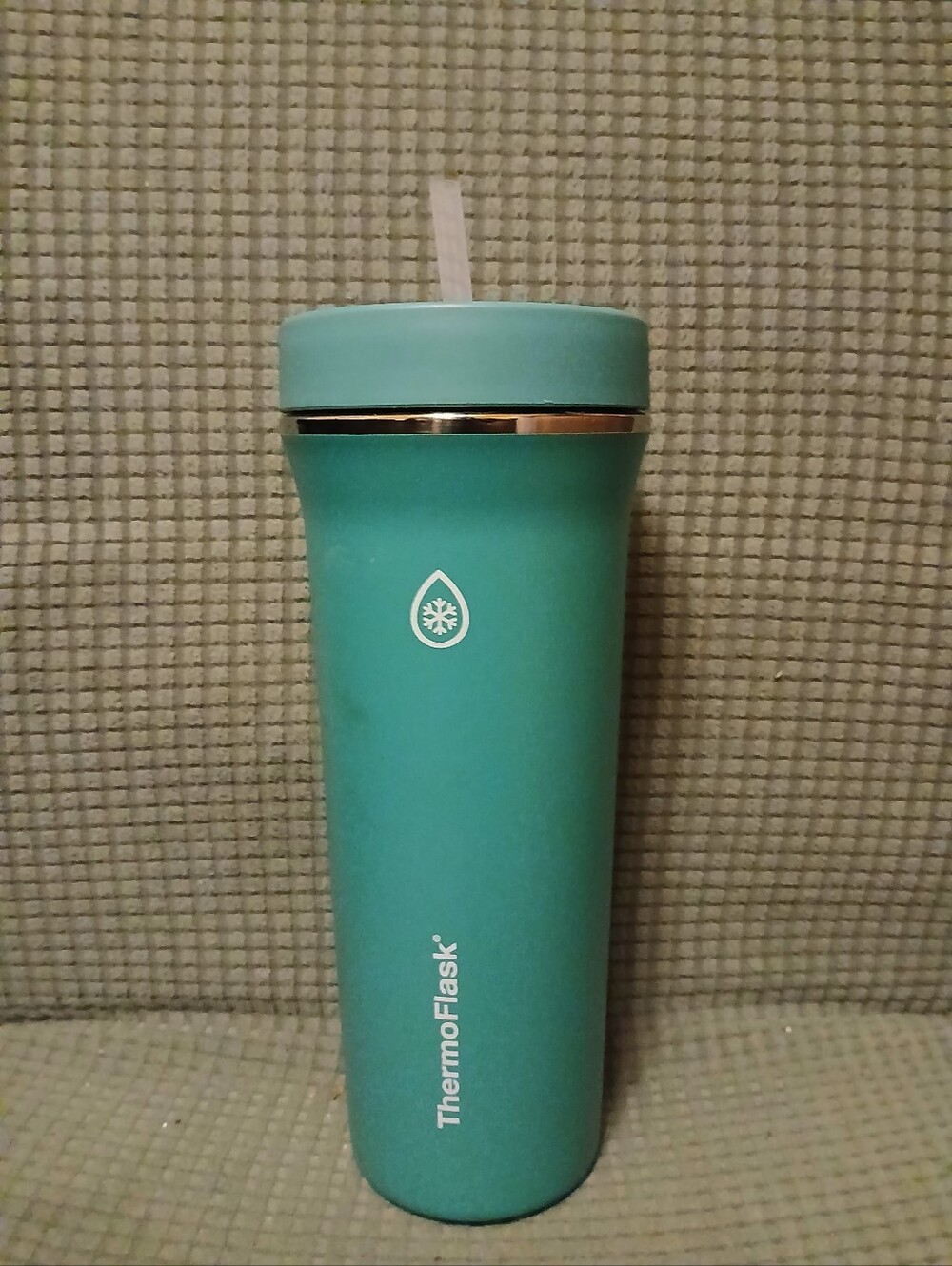 Thermoflask 32 oz Aqua Tumbler with Straw (081426A)